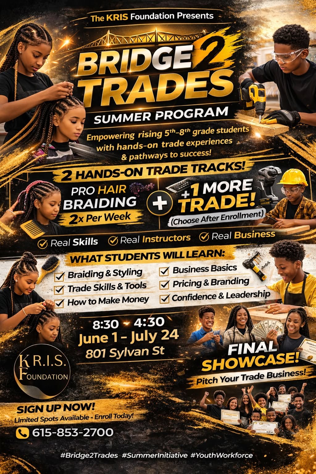 Bridge2Trades summer program flyer