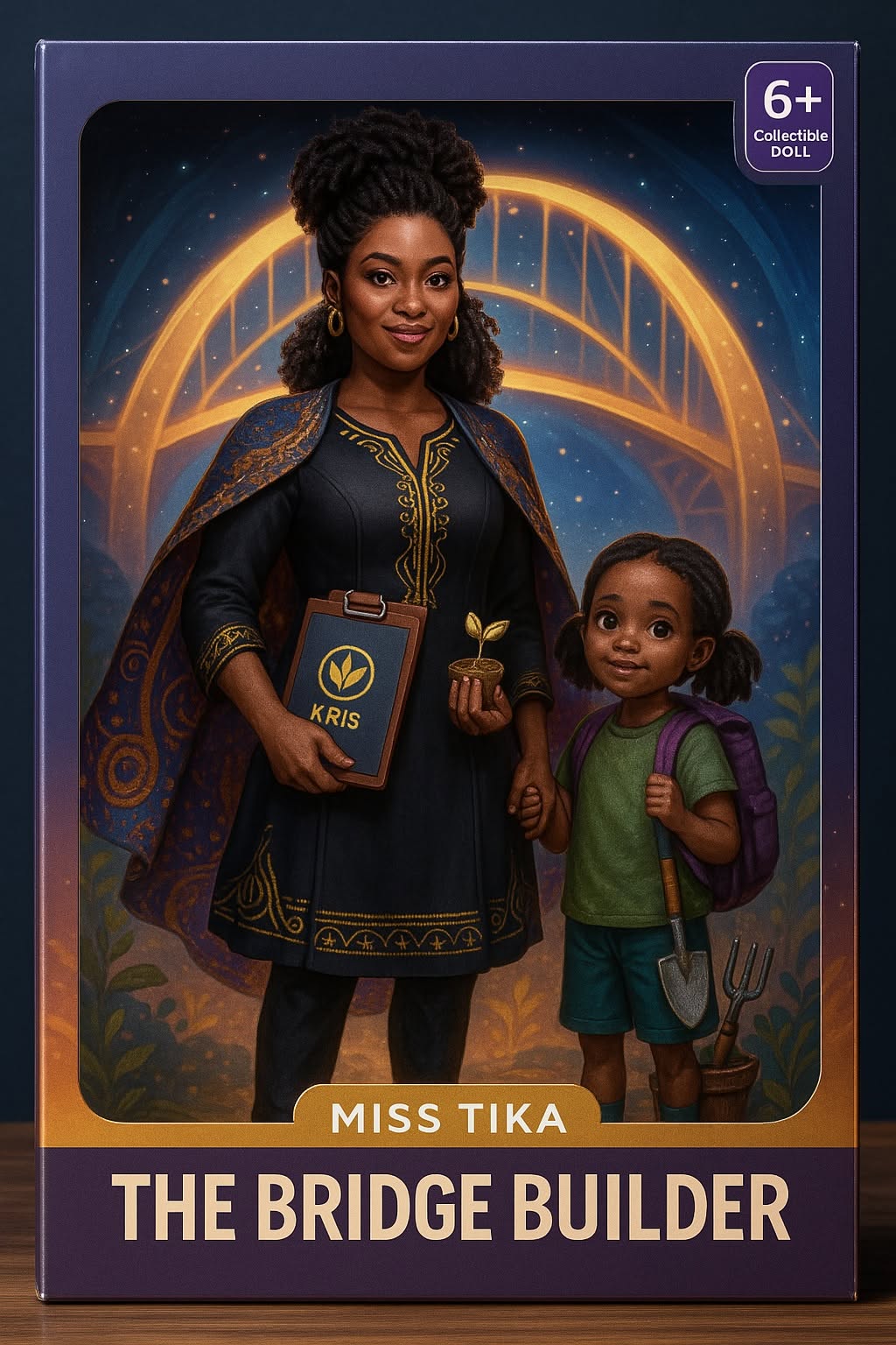 Miss Tika the Bridge Builder collectible doll concept art